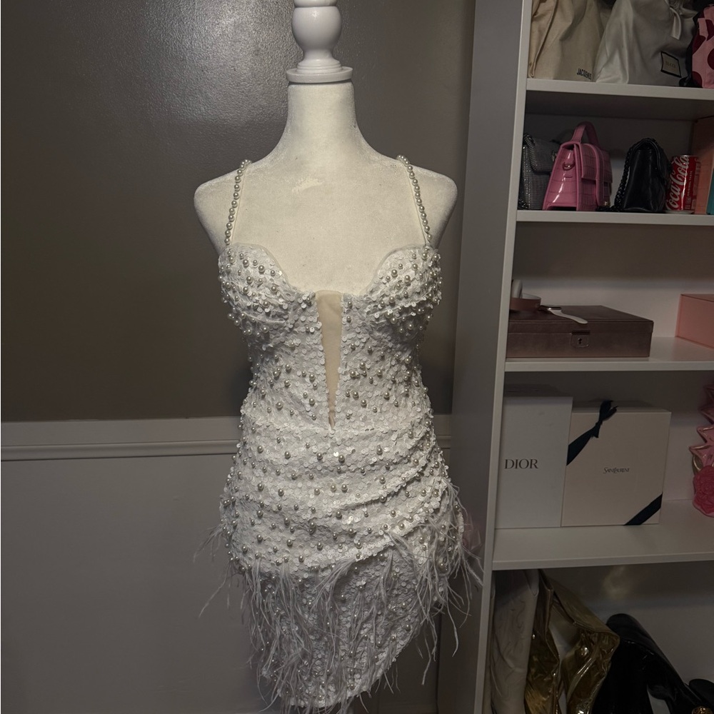 Fashion Nova White Mini Dress